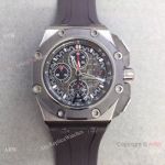 Swiss 3126 Audemars Piguet Michael Schumacher Grey Face Rubber Strap watch